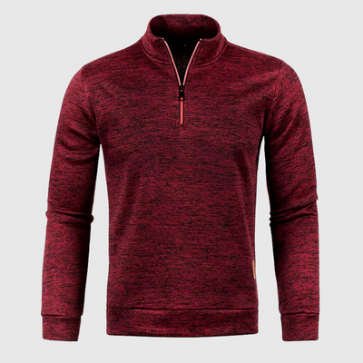 Mello – Herren-Fleece-Pullover mit Reißverschluss
