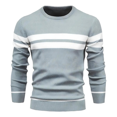 Chris – Herrenpullover mit klassischem Streifendesign