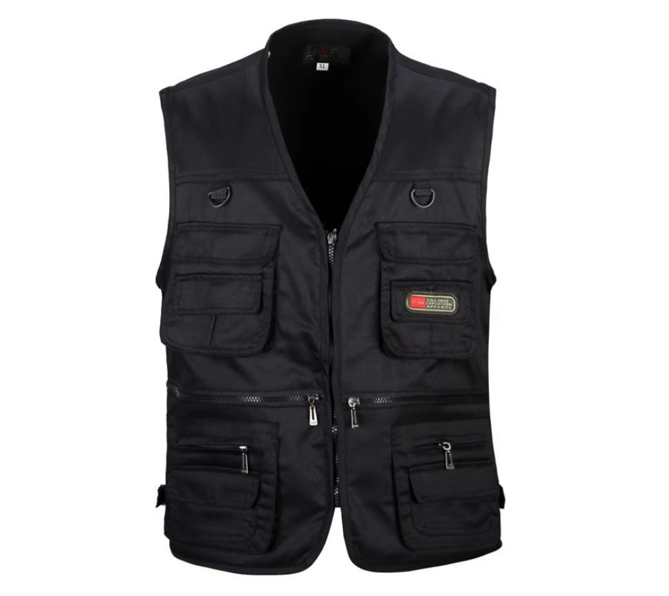 Brian – Anglerweste für Outdoor-Arbeiten aus hochwertigem Polyester-Baumwolle