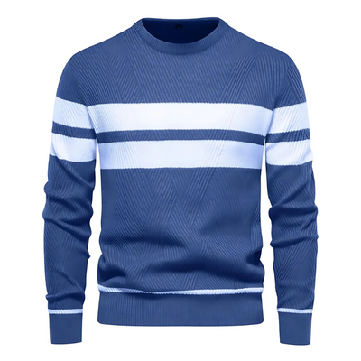 Chris – Herrenpullover mit klassischem Streifendesign
