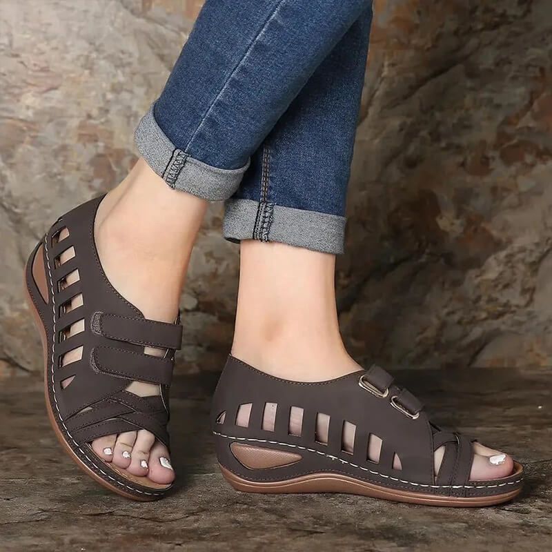 Emily – Sommer Damen Sandalen Wedge Sandalen Casual Damen Schuhe Plattform Sandalias Übergröße Offene Schuhe Übergröße