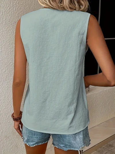 Liljana - Elegantes ärmelloses Hemd