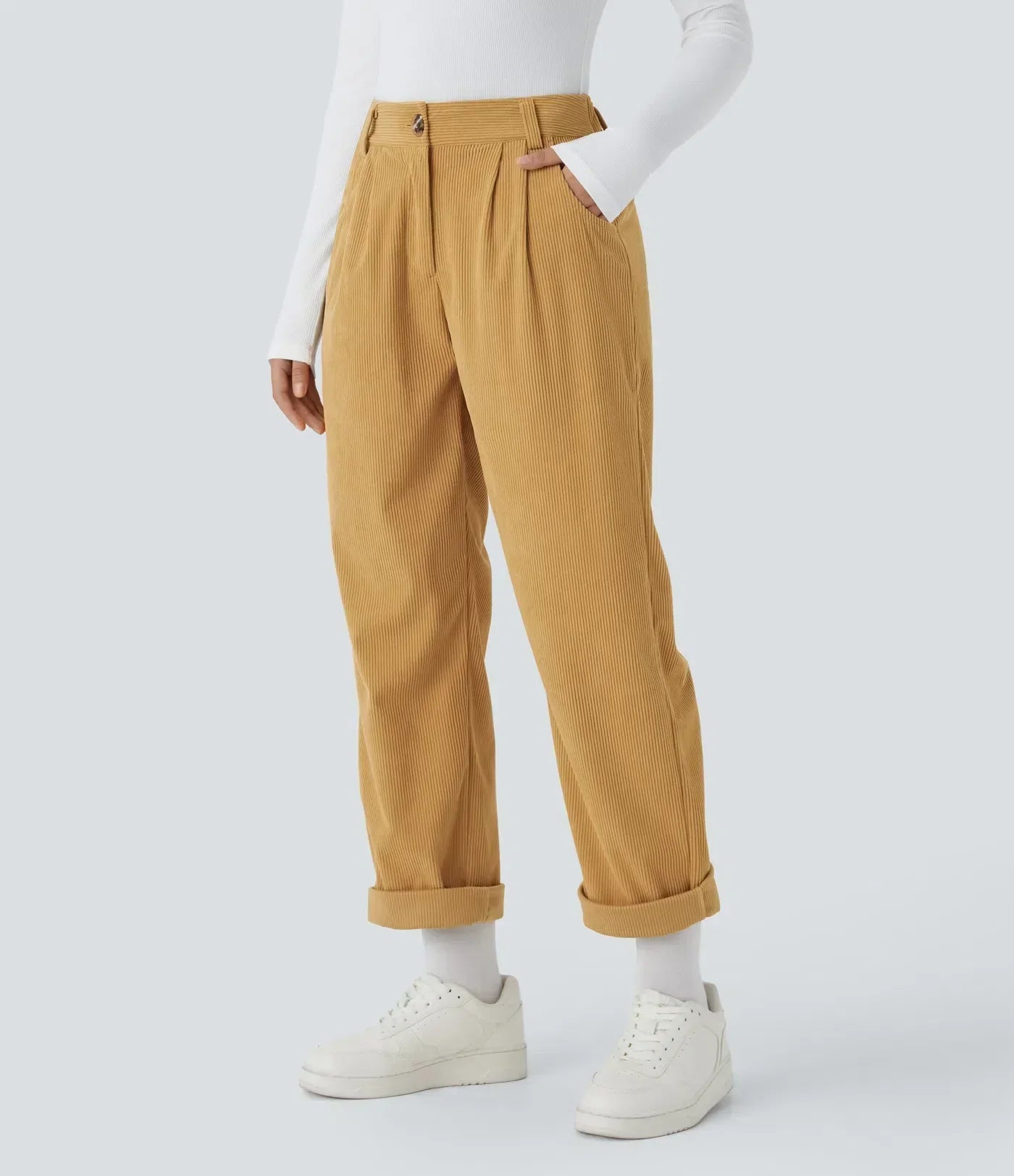 Jhana Lässige Cordhose für Damen