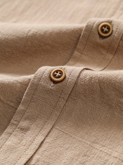 Tejada - Lässiges Baumwollhemd Mit Tasche