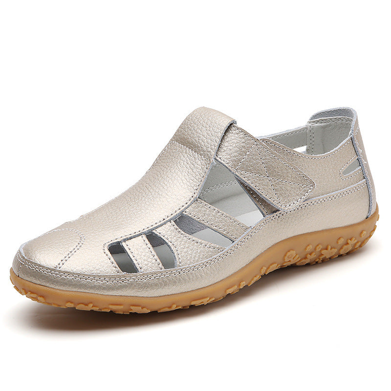 Esme – Handgefertigte Retro Weiche Sohle Velcro Freizeit Damen Schuhe