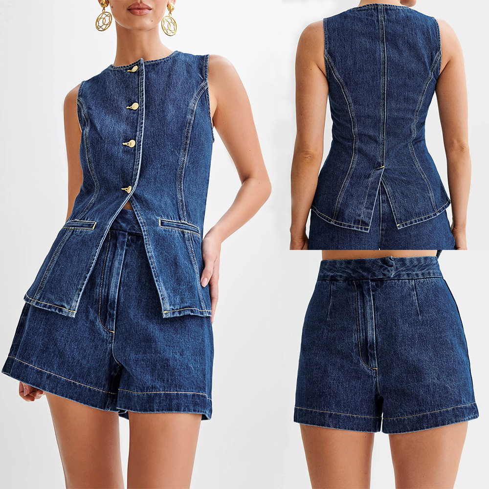 Isolde - Entspanntes Damen-Denim-Set für den Alltag