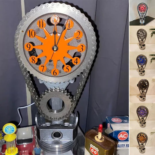 Gearluxe™ Elektrisch Drehende Zahnraduhr