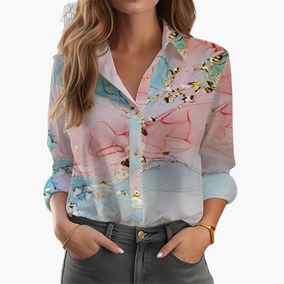 Bluse mit Blumenmuster - Damenmode für stilvolle Anlässe