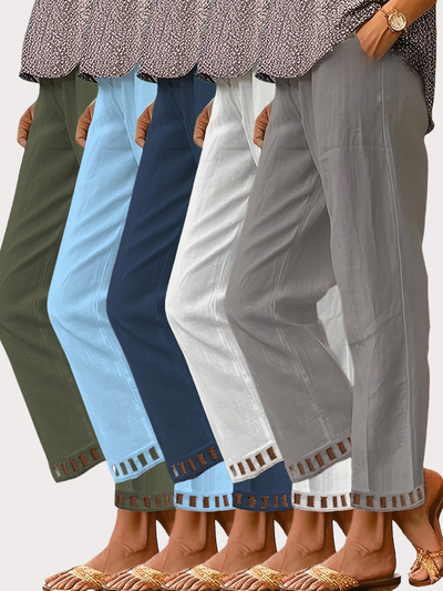 Tracey - Kontrast Besatz Verkürzt Hose