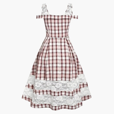 Spitzen-Träger Dirndl kleid für Damen - Oktoberfest 2025