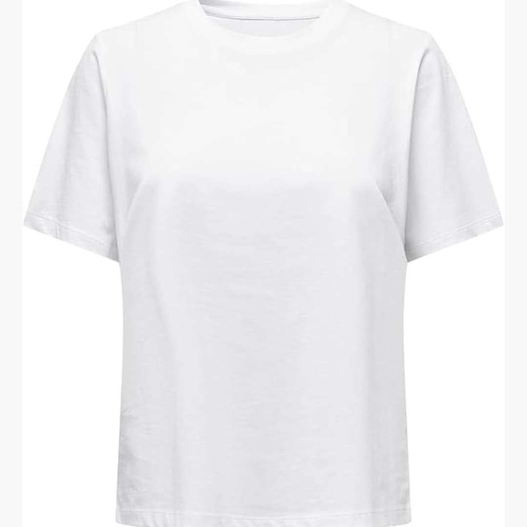 Damen T-Shirt mit Rundhalsausschnitt und kurzen Ärmeln