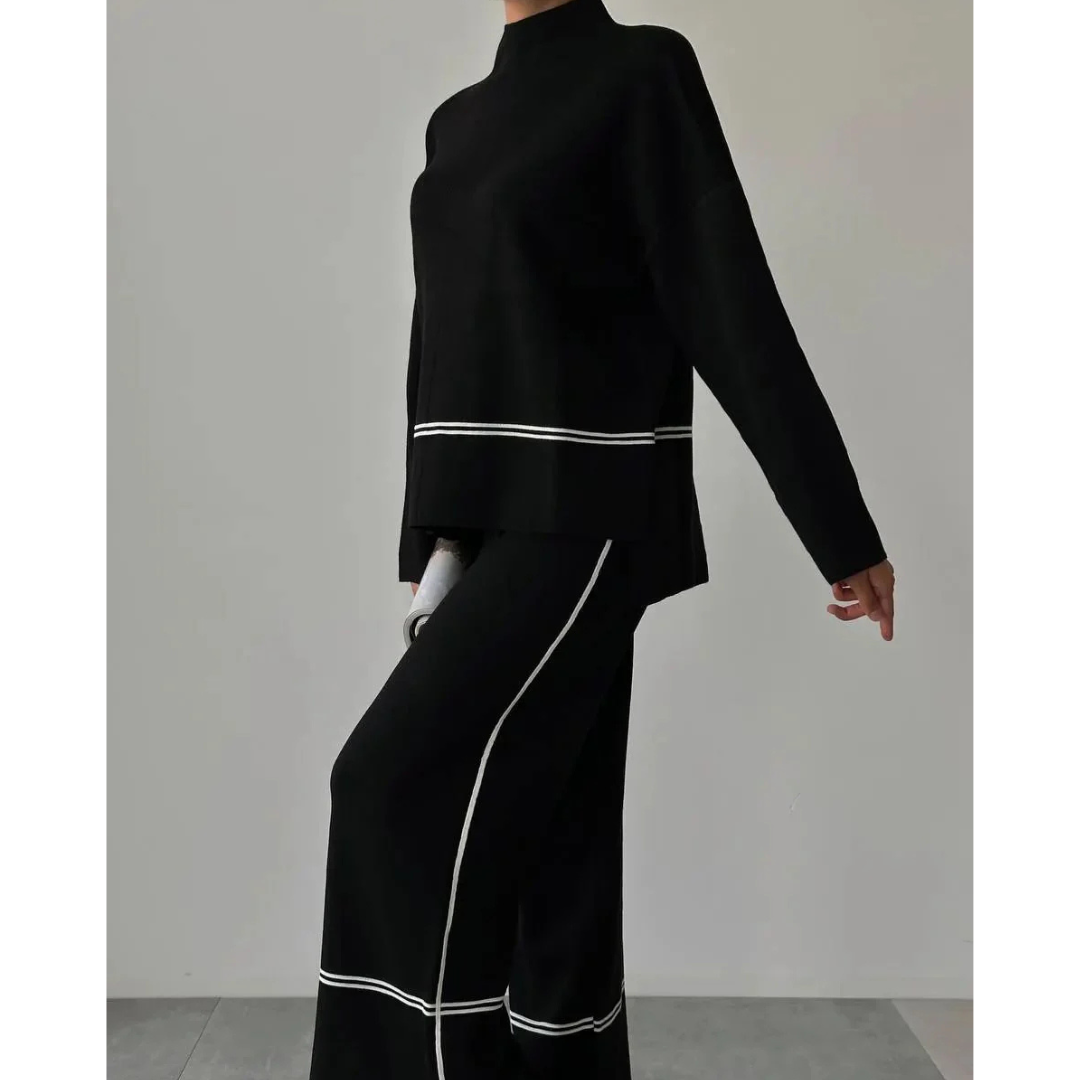 Patrishia Lose Pullover und Hosen Set