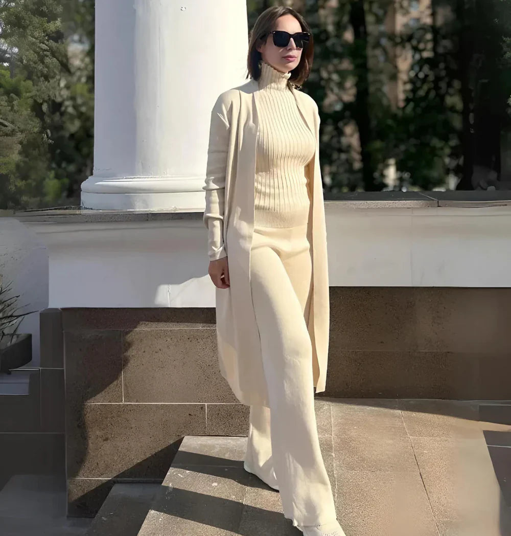 Mandy | Stijlvolle en Zachte Driedelige Set