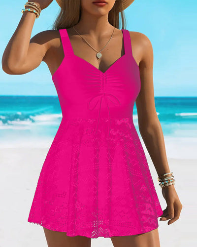 Loriane – Prämie Badeanzug Mit Spitzen Halter