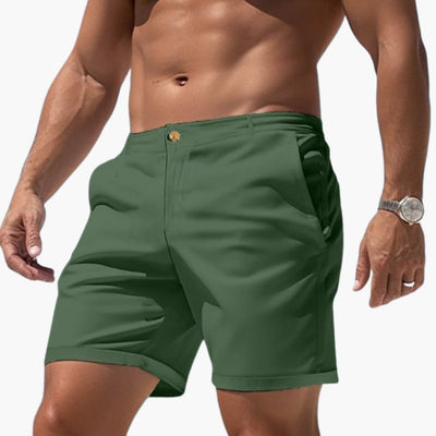 Herren Sommer Shorts mit Seitentaschen und Umschlagsäumen