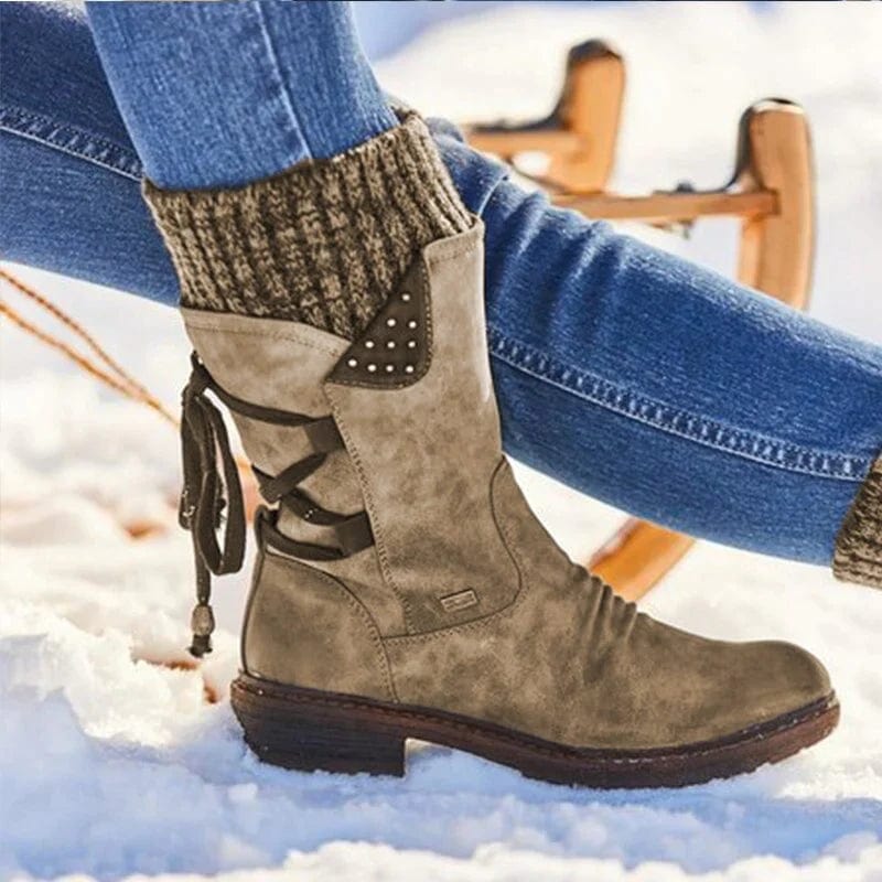 Orthopädische Winterstiefel für Damen - wasserdicht, warm, elegant