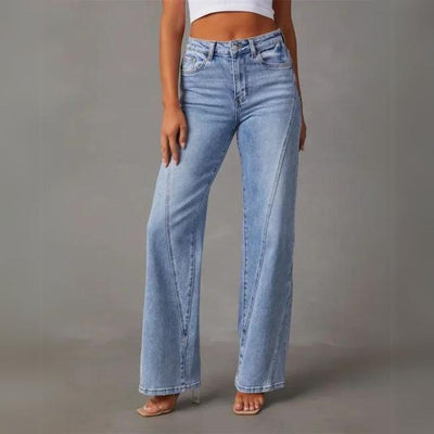 Laney Gerade Geschnittene Jeans mit Hoher Taille
