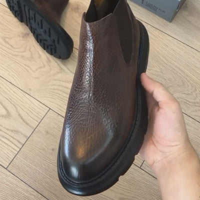 Corvino Leder Chelsea-Stiefel