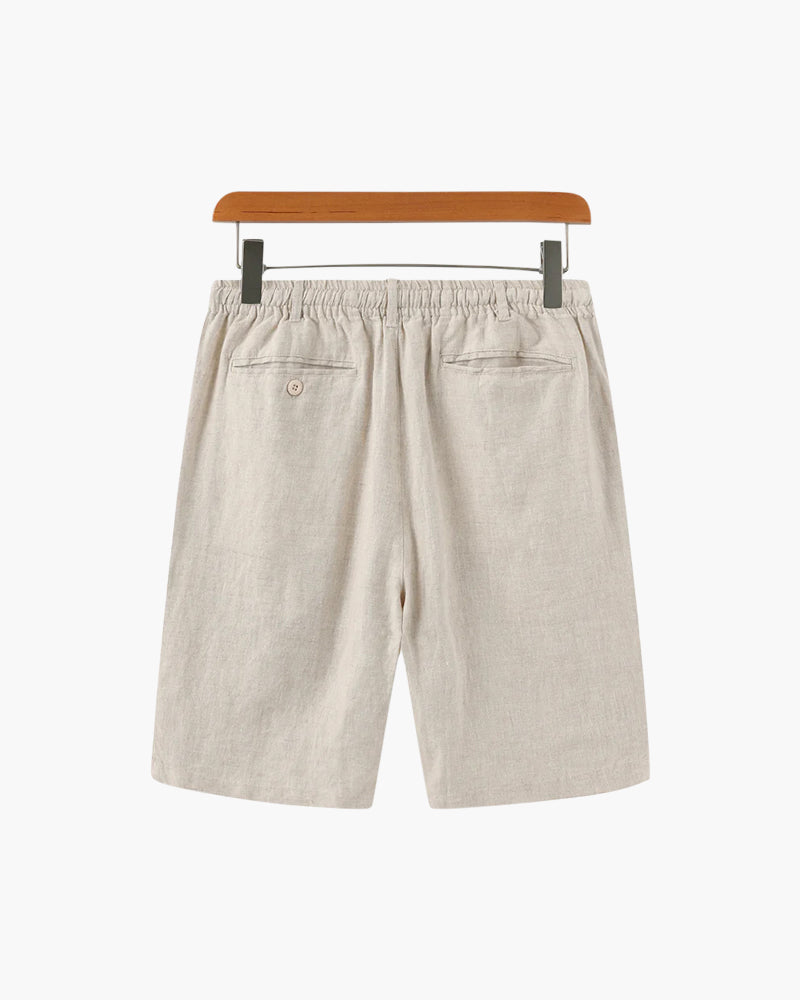 Waylon | Lightweight Herren Sommer Leinen-Shorts mit Kordelzug