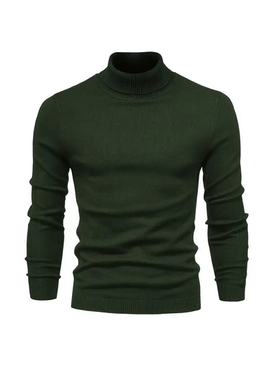 Pullover Herren Rollkragen Slim Fit | Langarm Smart Casual