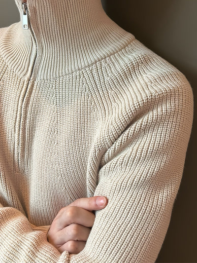 Laura | Strickpullover mit halblangem Reißverschluss