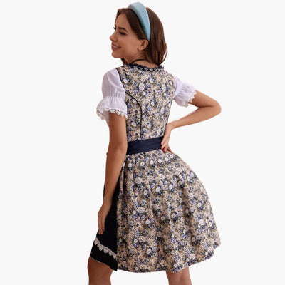 Geblümtes Dirndl kleid für Damen - Oktoberfest 2025