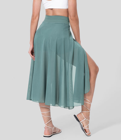 MIRAVO | 2-in-1 High-Waist Midi-Rock