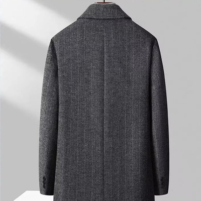 Ezechiel – Herren-Wollmantel mit gesteppter Innenfütterung