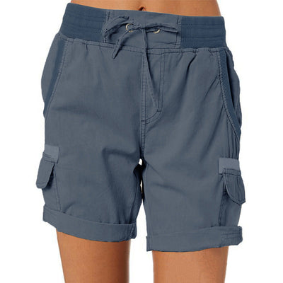 Damen Cargo Shorts Sommer Freizeitmode mit Taschen – Bequeme Outdoor Bermudashorts