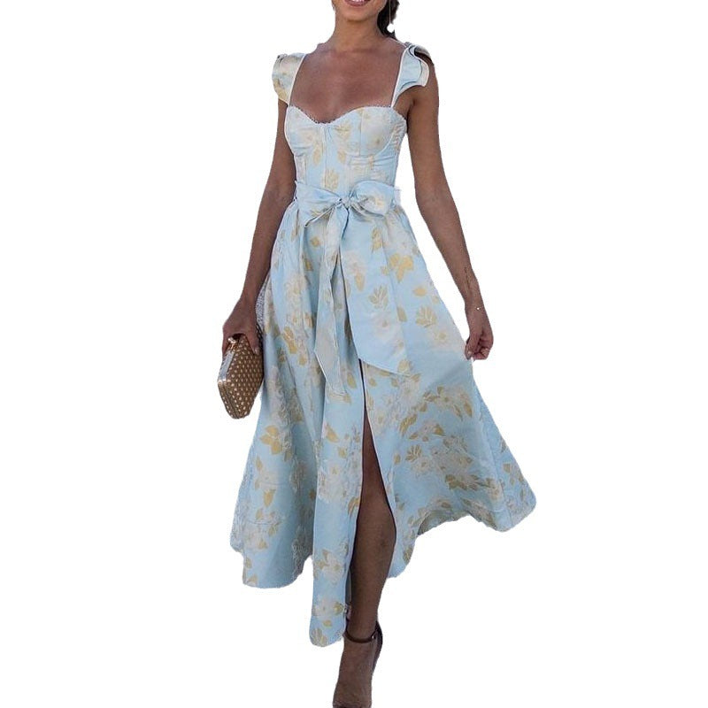 Tara – Modisches Kleid mit floralem Druck und französischem Retro-Design