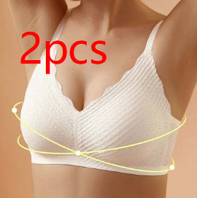 Christine – Nahtlose Unterwäsche aus veganem Latex mit Spitzen-Trägern