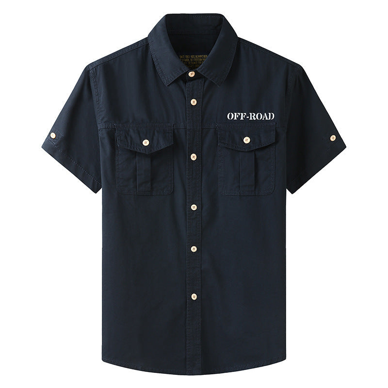 Steve – Lockere Kurzarm-Hemd mit Kragen