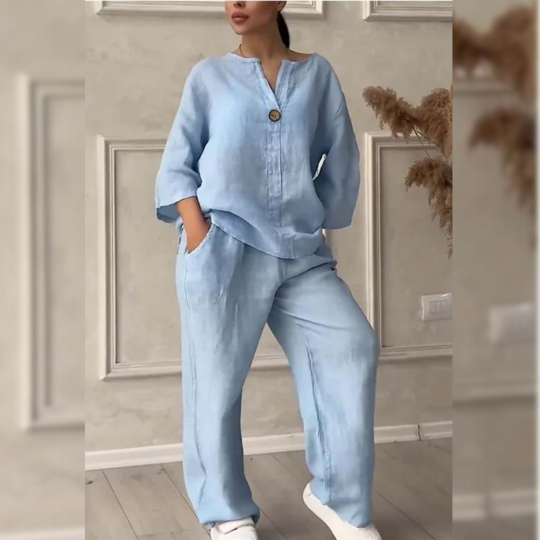 Camille™ - Bequemes Leinen-Sommeroutfit