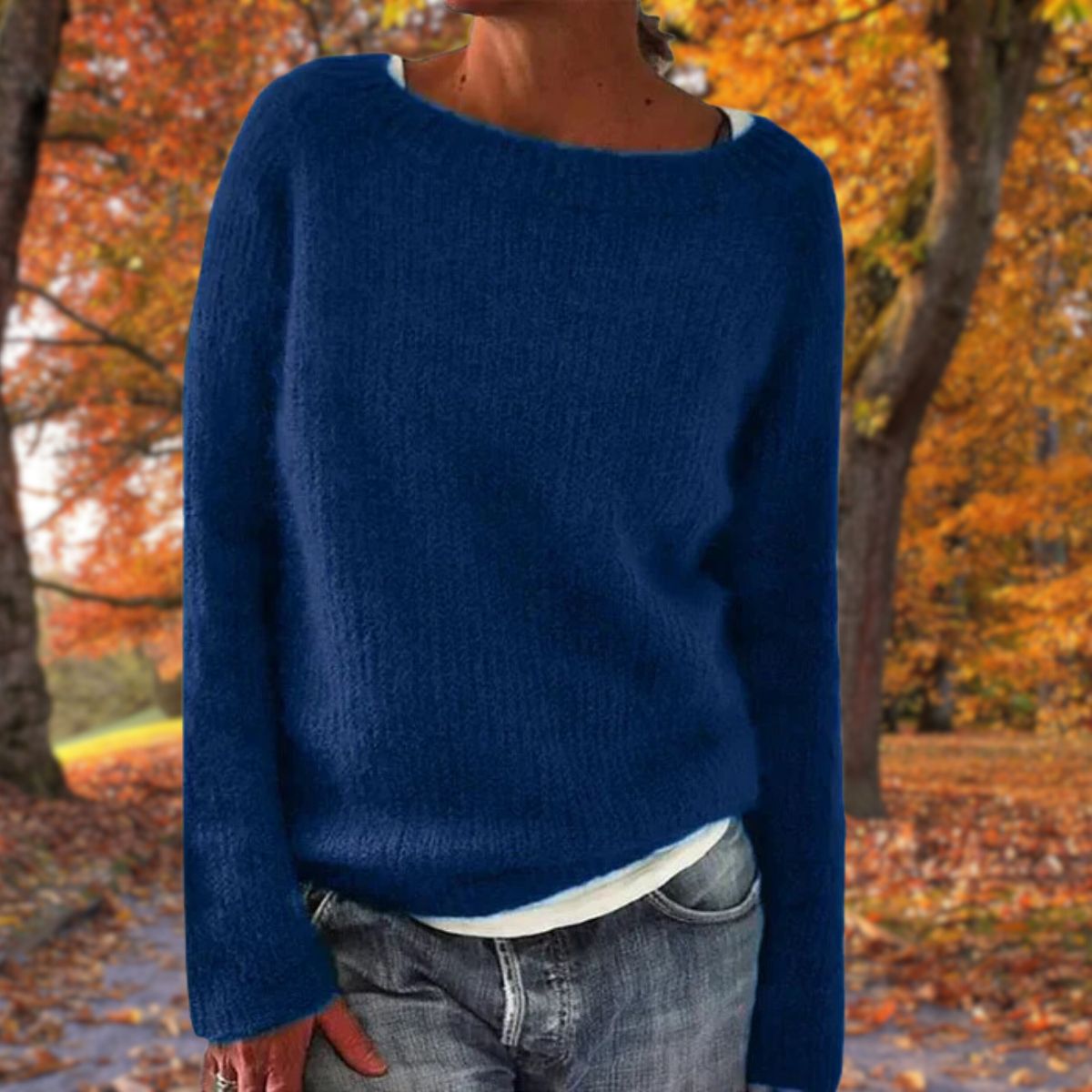 Gemütlicher Strickpullover – Mühelose Wärme mit Entspanntem Charme