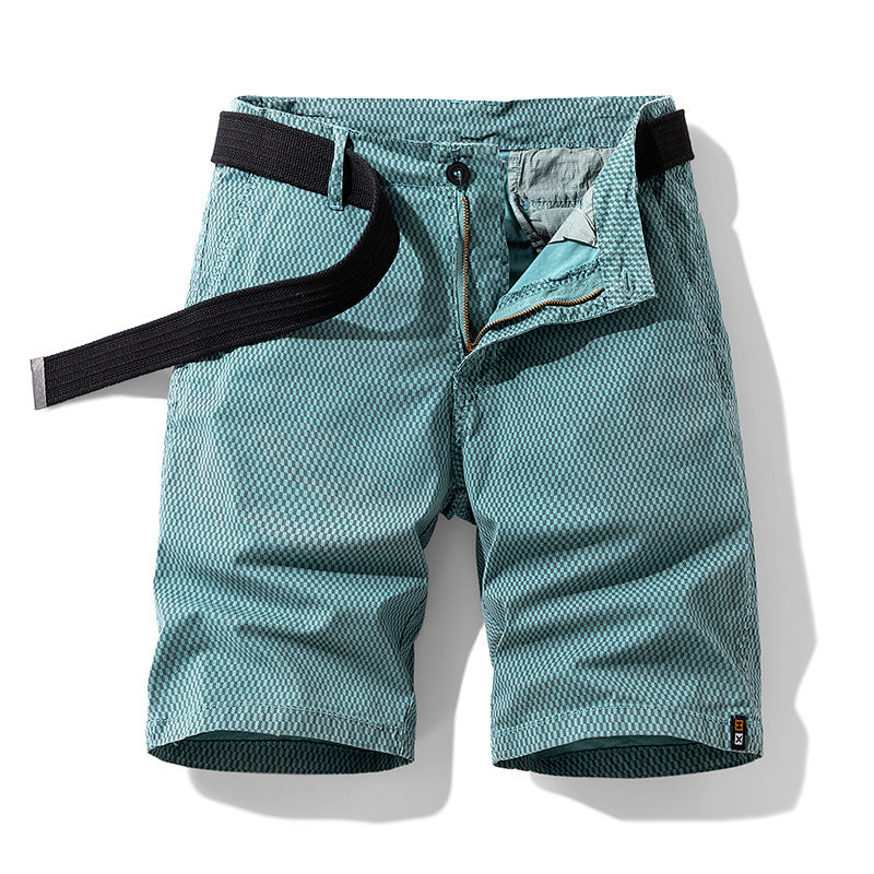 Robbie – Bequeme Herren Cargo Shorts mit gestreiftem Retro-Design