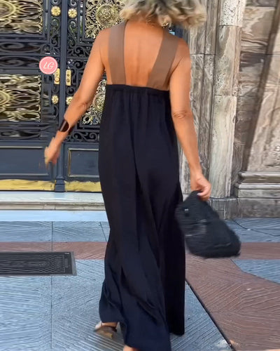 SIENNA | Elegantes Kleid mit offener Rückseite und modischem Kreuzhals