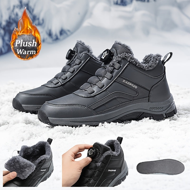 Kurze Trendige Klassische Outdoor Schneestiefel mit Schnallen