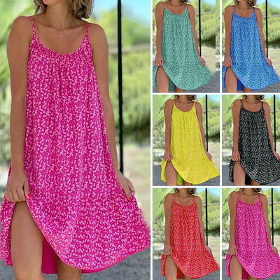 Marisa | Luftiges geblümtes Sonnenkleid