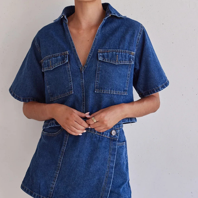 Vallery – Trendiges Jeans-Set für einen coolen Sommer-Look