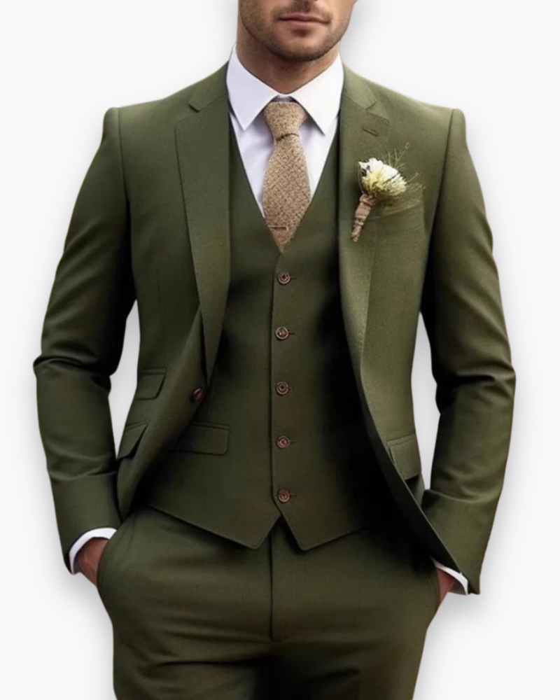 Herren Anzug 3-teilig Slim Fit | Klassisch & Elegant für Hochzeitsgäste