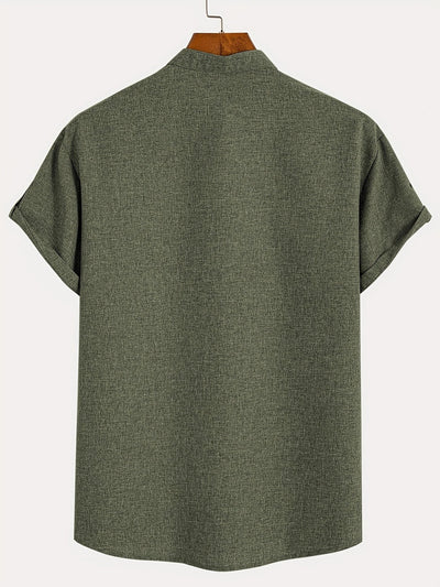 Elliott – Elegantes Kurzarm Hemd Mit Stehkragen