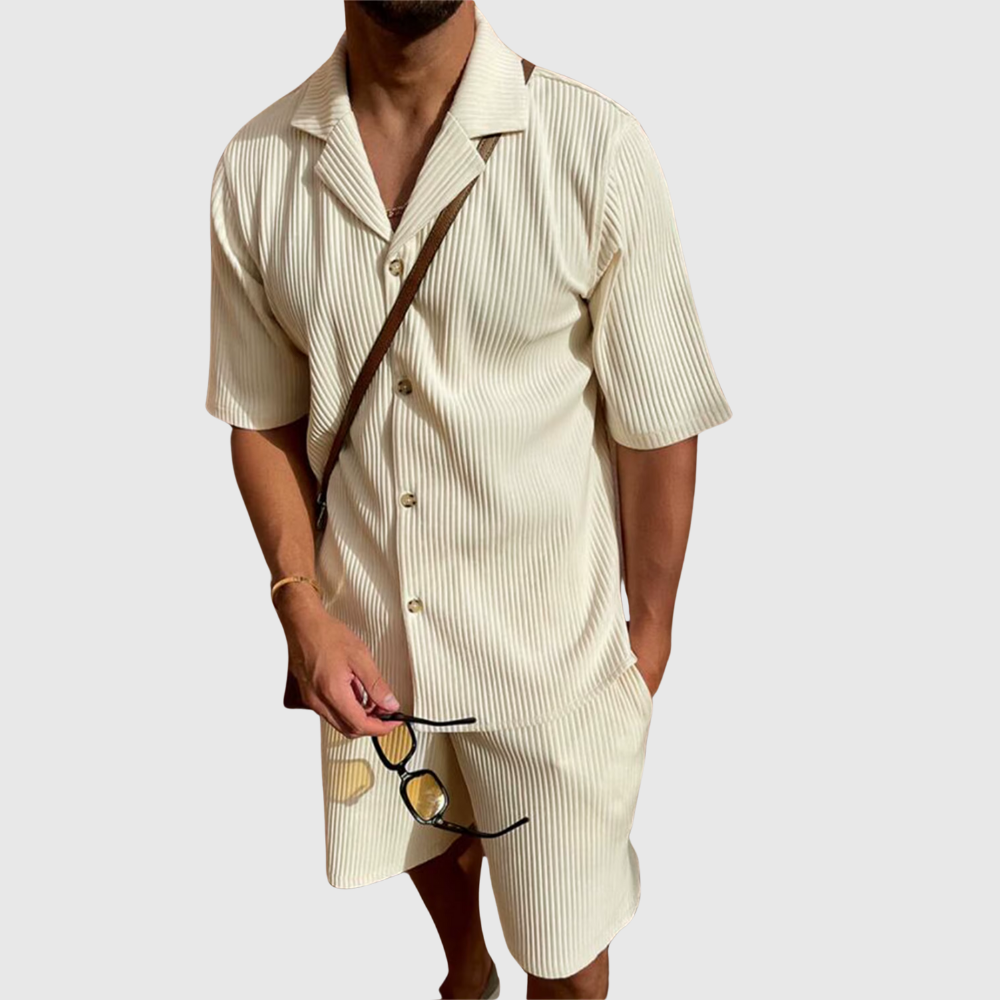 Santo – Sommerliches Plissee-Set für Herren