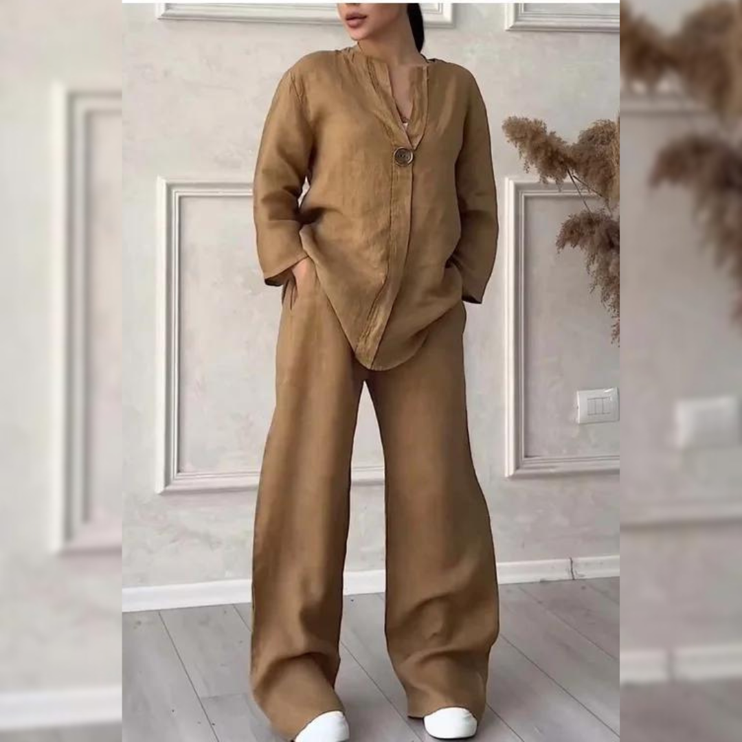 Camille™ - Bequemes Leinen-Sommeroutfit