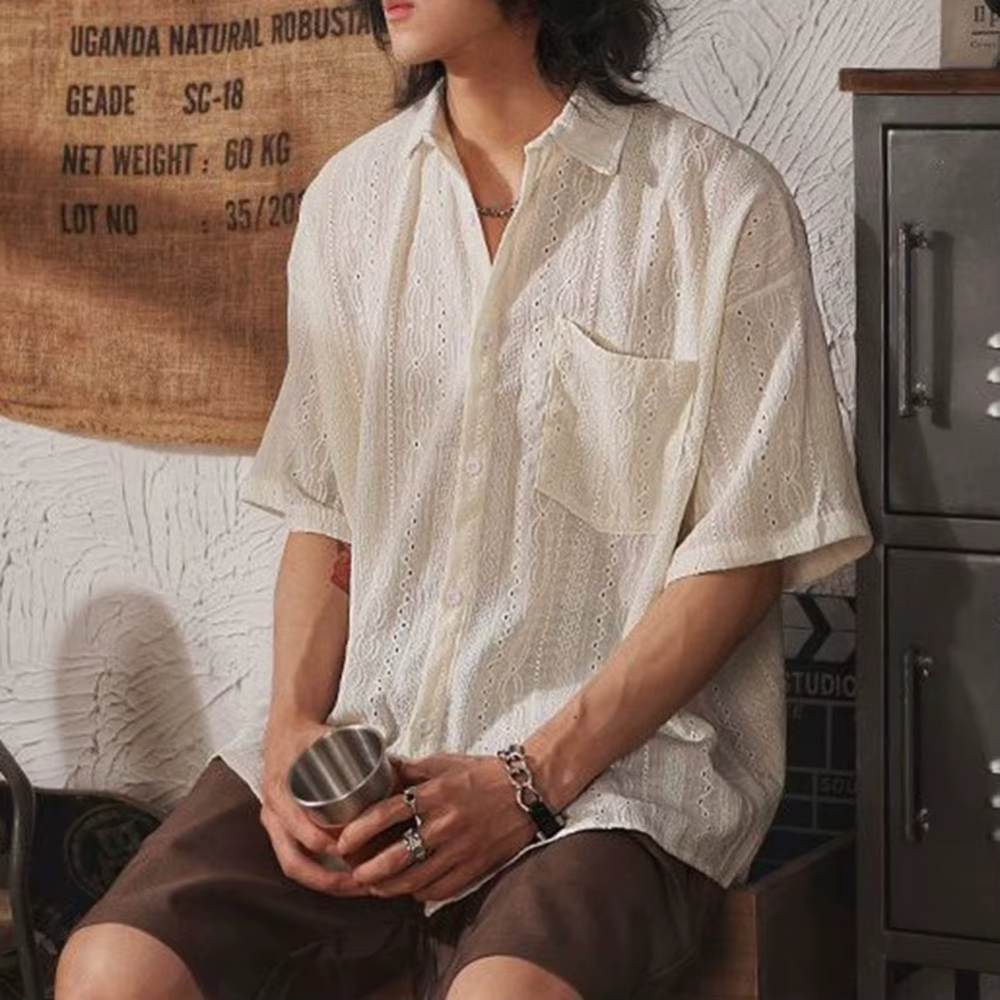 Havana – Vintage-Leinenhemd für Herren