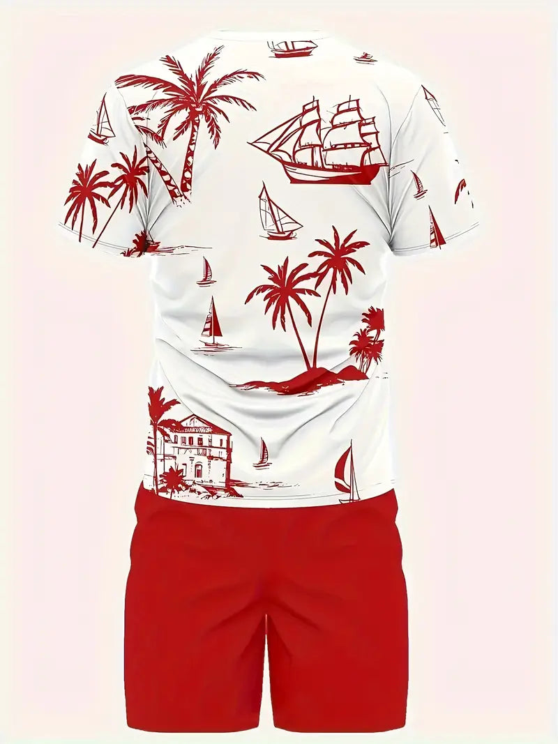 Barea – Elegant Sommer Zweiteilig Gedruckt  Set