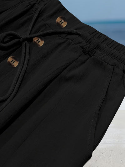 Aznar - Lässig Leinen Elastisch Hose