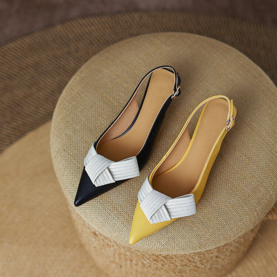 Rachel – Spitzenschuhe mit Schleifen aus veganem Leder