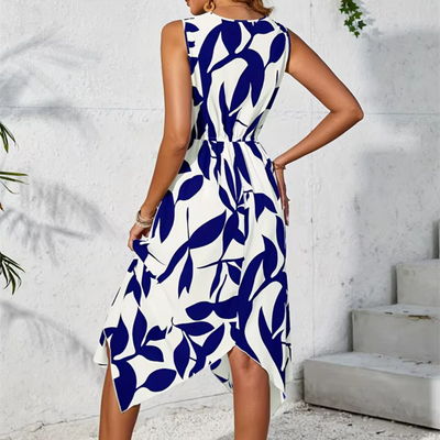 Trude – Elegantes Sommerkleid mit asymmetrischem Schnitt