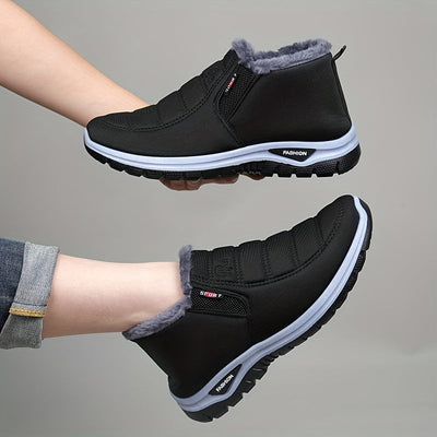 Winterschuhe Herren | Slip-On Mittlerer Schnitt Mit Elastikseitenteilen