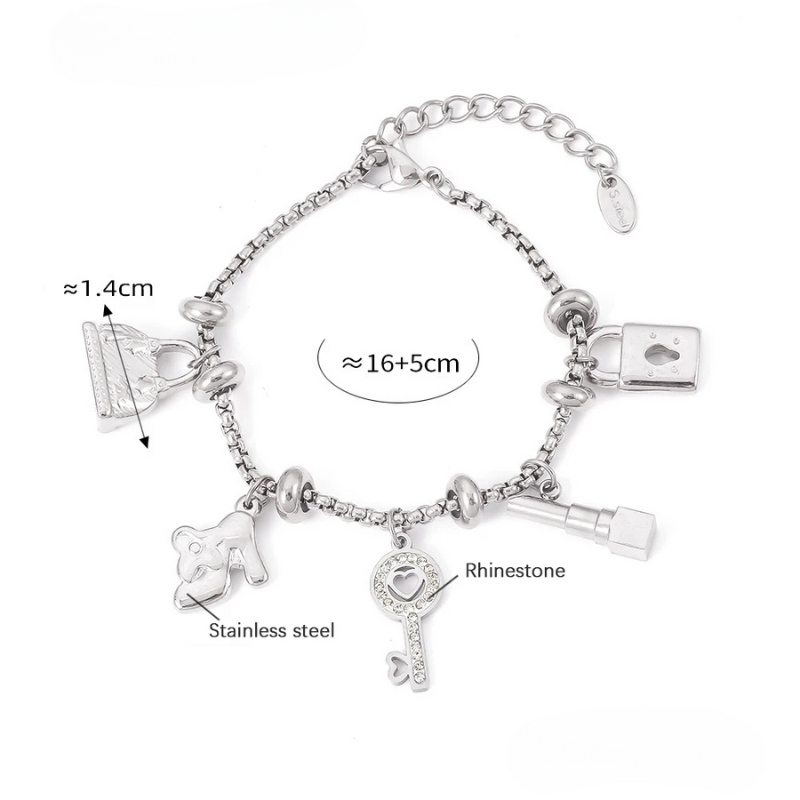 Anneliese | Stilvolles Charm-Armband